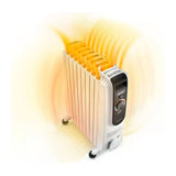 De'Longhi TRD51025DL, illustration of warm air rising from the fins