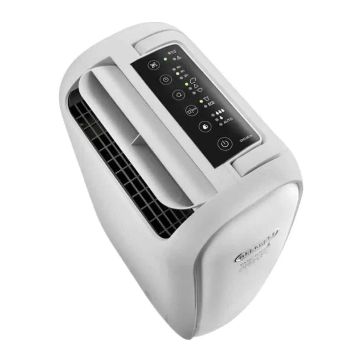 De'Longhi DNS60.W, top view of the touch control panel and air outlet