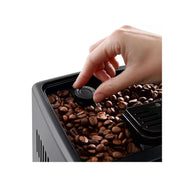 De’Longhi Dinamica Plus ECAM380.95.TB bean-to-cup coffee machine in titanium black, with TFT screen and milk frother
