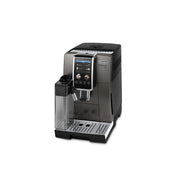De’Longhi Dinamica Plus ECAM380.95.TB bean-to-cup coffee machine in titanium black, with TFT screen and milk frother