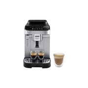 De’Longhi Magnifica Evo ECAM290.31.SB bean-to-cup coffee machine in silver and black with manual milk frother