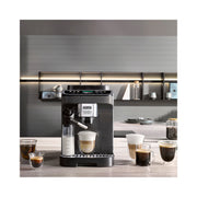 De’Longhi Magnifica Evo Next ECAM310.60.B bean-to-cup coffee machine in black with TFT display and LatteCrema milk carafe
