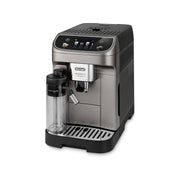 De’Longhi Magnifica Plus ECAM320.70.TB bean-to-cup coffee machine in titanium black with milk carafe and TFT display