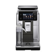 De’Longhi PrimaDonna Aromatic ECAM630.75.TSM bean‑to‑cup coffee machine in titanium finish with full‑touch display