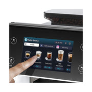 De’Longhi PrimaDonna Aromatic ECAM630.75.TSM bean‑to‑cup coffee machine in titanium finish with full‑touch display