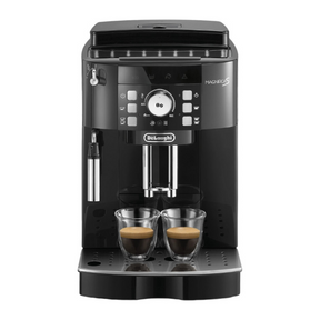 De'Longhi Magnifica S ECAM12.123.B Bean-to-Cup Coffee Machine in Black, front view
