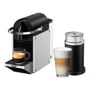 De'Longhi Nespresso Pixie – Metallic Silver Compact Capsule Coffee Machine (EN127.S)