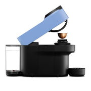 De'Longhi Nespresso Vertuo Pop coffee machine in Pacific Blue with a compact, modern design.