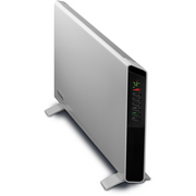 De'Longhi Slim Style HSX2320 2000W Convector Heater in White featuring a lateral fan system and slim 9cm profile.