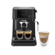 De'Longhi Stilosa Manual Espresso Maker EC235.BK – Compact Coffee Machine with Milk Frother