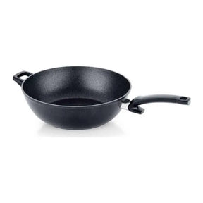 Fissler Adamant 100-800-32-100/0 Wok in Black, front view