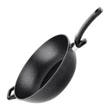 Fissler Adamant 100-800-32-100/0 Wok in Black, angled view