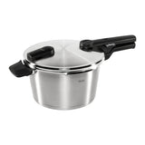 Fissler Vitaquick Premium 602-410-04-070/0 Pressure Cooker in Silver, front view