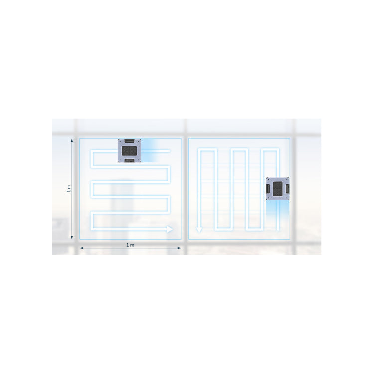 Hobot 2S Window Cleaning Robot, safety rope and suction diagram