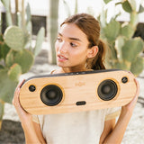 House of Marley Bag of Riddim 2 EM-JA014-SB Bluetooth Speaker in Signature Black, held in the hand