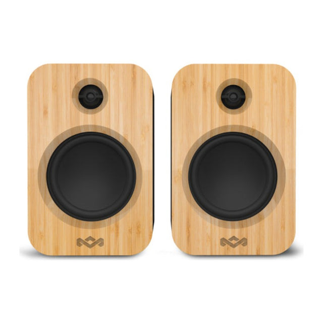 House of Marley Get Together Duo EM-JA019-SB Bluetooth Speaker, pair of speakers, front view