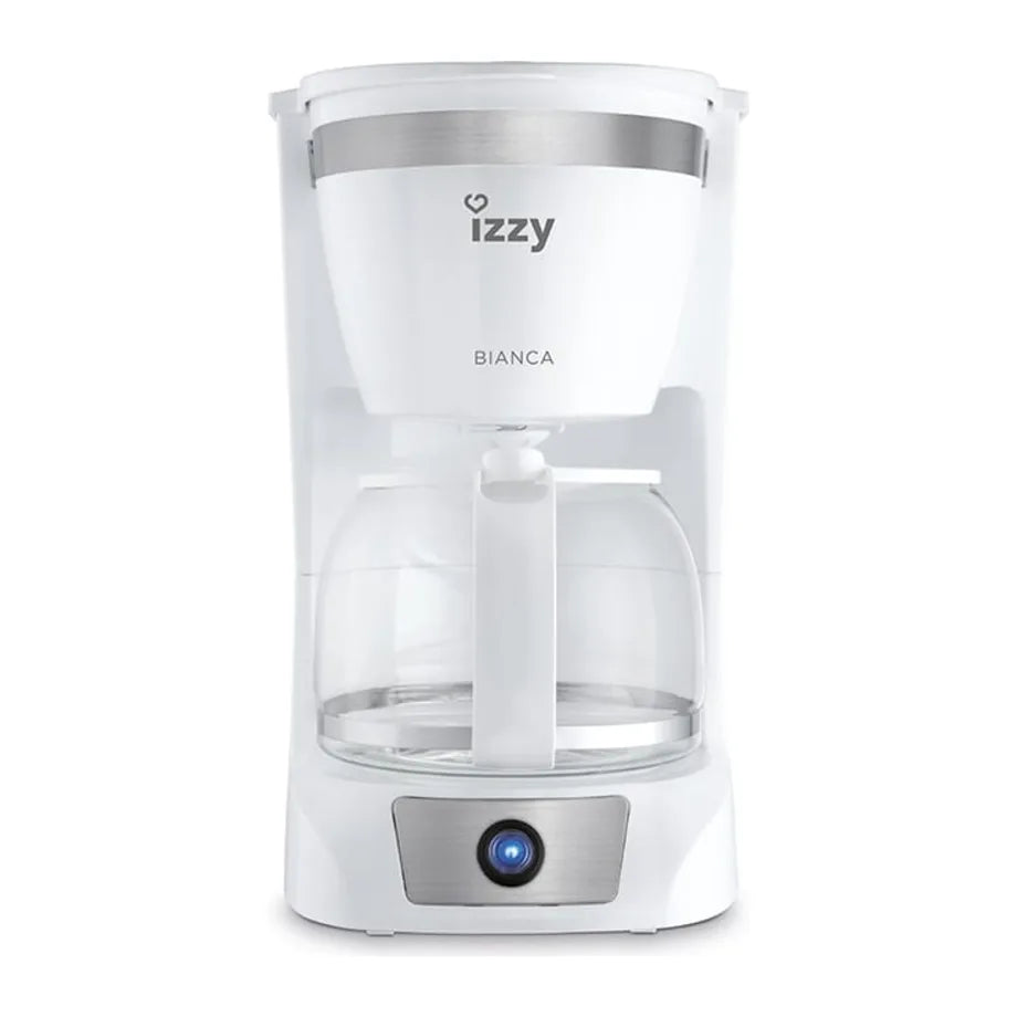 Izzy Bianca 222977 Filter Coffee Maker in White, front view