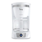 Izzy Bianca 222977 Filter Coffee Maker in White, front view