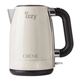 Izzy Crème 224090 Electric Kettle in Creme, front view