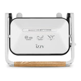 Izzy IZ-2013 Panini Maker in White, front view