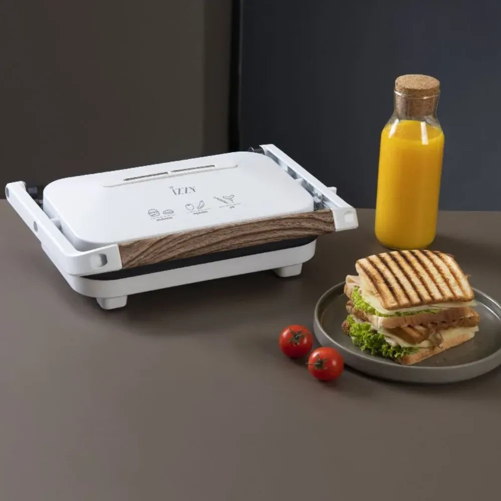 Izzy IZ-2013 Panini Maker in White, in a room setting