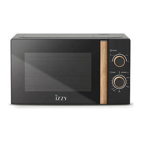 Izzy IZ-8006 Microwave Oven in Black, front view
