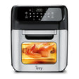 Izzy IZ-8205 Air Fryer in Silver, front view