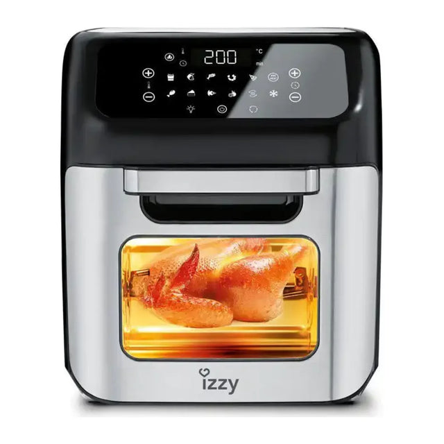 Izzy IZ-8205 Air Fryer in Silver, front view
