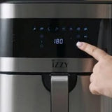 Izzy IZ- 8207 Air Fryer in Grey, close-up detail