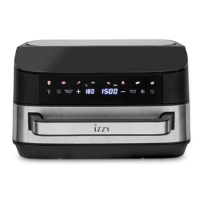Izzy IZ-8264 Air Fryer in Black, front view