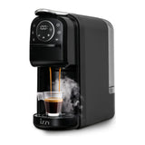 Izzy Parma IZ-6019 Espresso Machine in Black, front view