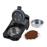 Izzy Parma IZ-6019 Espresso Machine in Black, in use