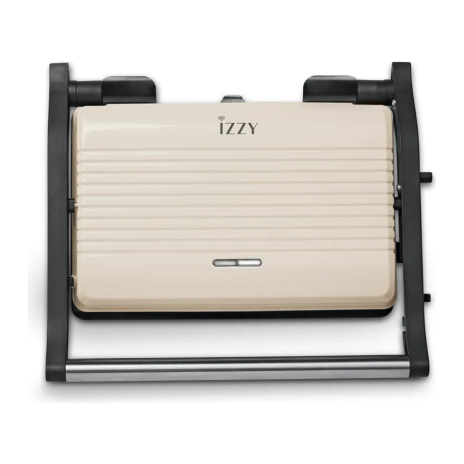 Izzy Vintage Panini 224336 Sandwich Maker in Beige, front view