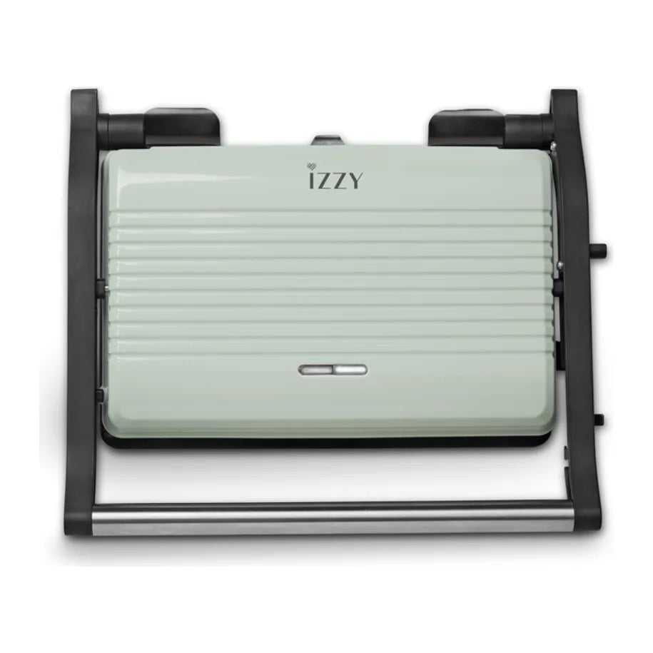 Izzy Vintage Panini 224336 Sandwich Maker in Green, front view