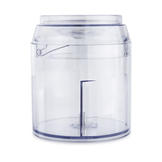 IZZY Multi 550 food chopper in white showing the triple stainless steel blade system and 0.6L bowl.