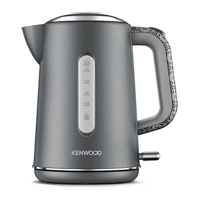 Kenwood Abbey ZJP04.A0GYΑΒΒΕΥ Electric Kettle in Grey, angled view