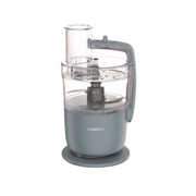 Kenwood MultiPro Go FDP22.130GY Compact Food Processor in Storm Grey with Express Serve attachment and stainless steel blades.
