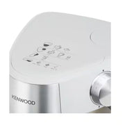 Kenwood Prospero+ Kitchen Machine in White, featuring a 4.3L stainless steel bowl and various attachments.