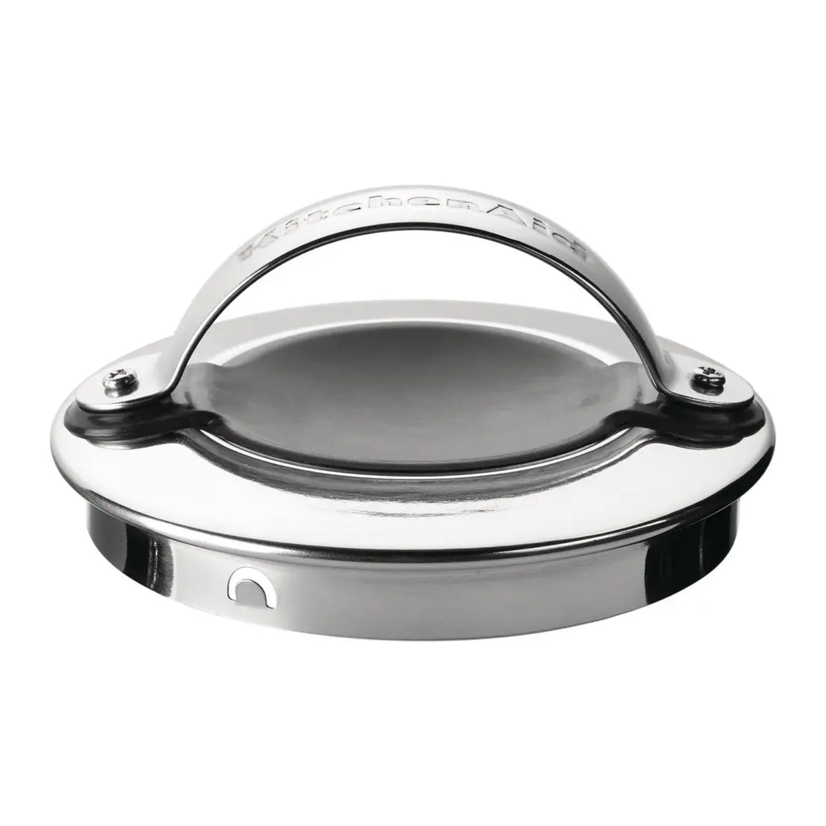 KitchenAid 5KEK1222BAC, close-up of the chrome lid with its handle