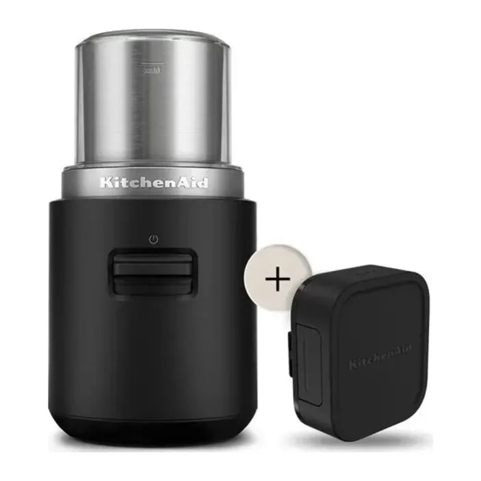 KitchenAid KitchenAid Go Cordless System 5KBGR111BM Coffee Grinder in Matte Black, front view