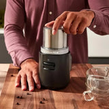 KitchenAid KitchenAid Go Cordless System 5KBGR111BM Coffee Grinder in Matte Black, in use