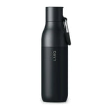 LARQ BNSOB074A, front view of bottle with carabiner on plain background