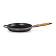 Le Creuset 20258284440422, frying pan with wooden handle and loop helper handle