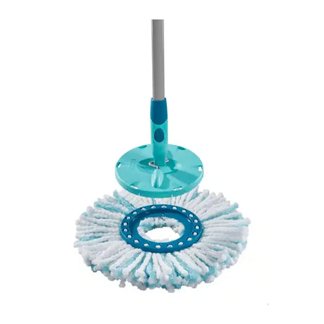 Leifheit Clean Twist 52102 Disc Mop Set in Turquoise, with its accessories