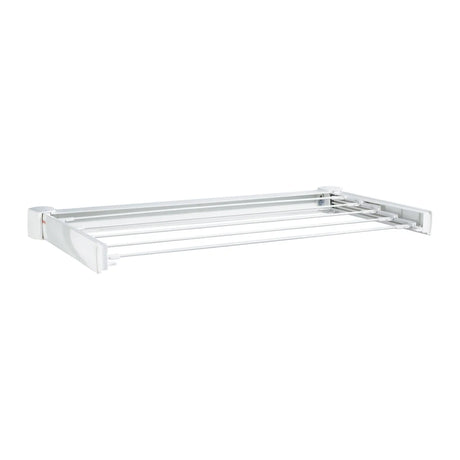 Leifheit Telegant 83306 Wall Clothes Airer in White, front view
