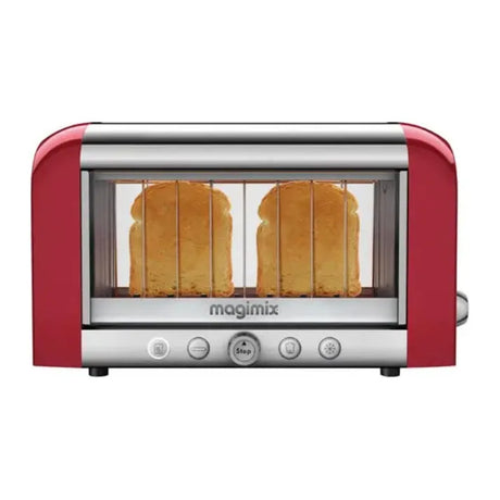Magimix Vision 11540 Toaster in Red, in use