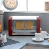 Magimix Vision 11540 Toaster in Red, in a room setting
