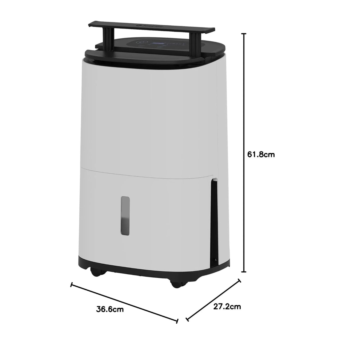 Meaco MeacoDry Arete Arete Two 20L Dehumidifier, dimensions drawing