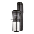 Morphy Richards 411001 Slow Juicer in Black, angled view