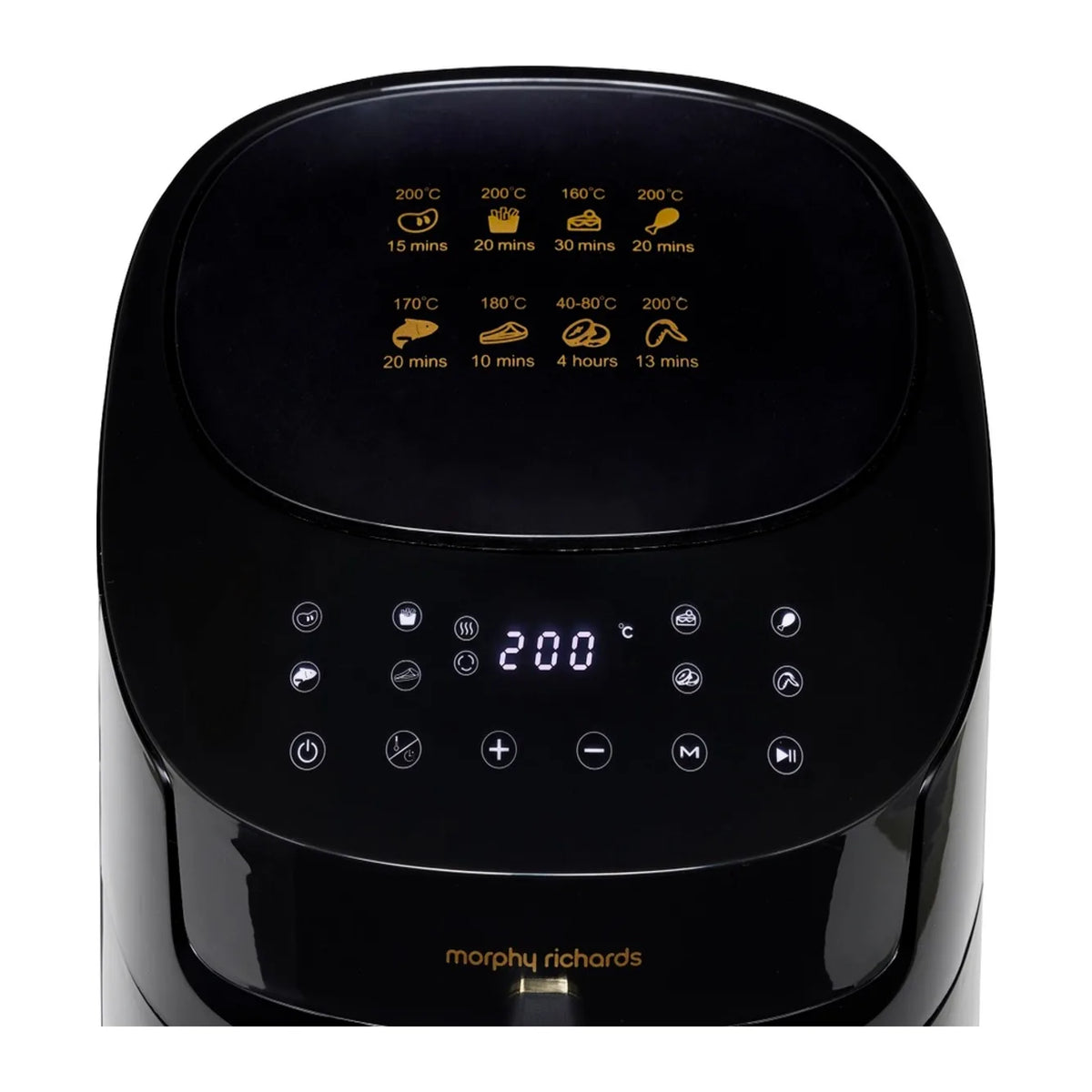 Morphy Richards 414001 Air Fryer in Black, top view